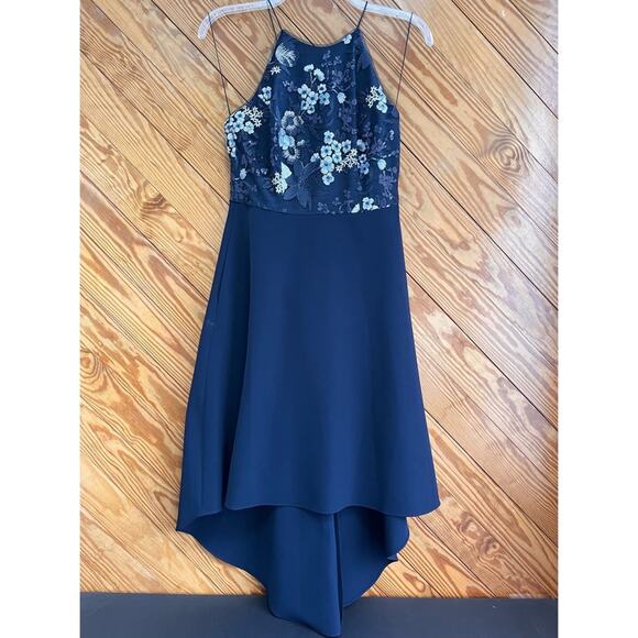 Aidan by Aidan Mattox Floral Embroidered Hi Lo Dress - Picture 10 of 10